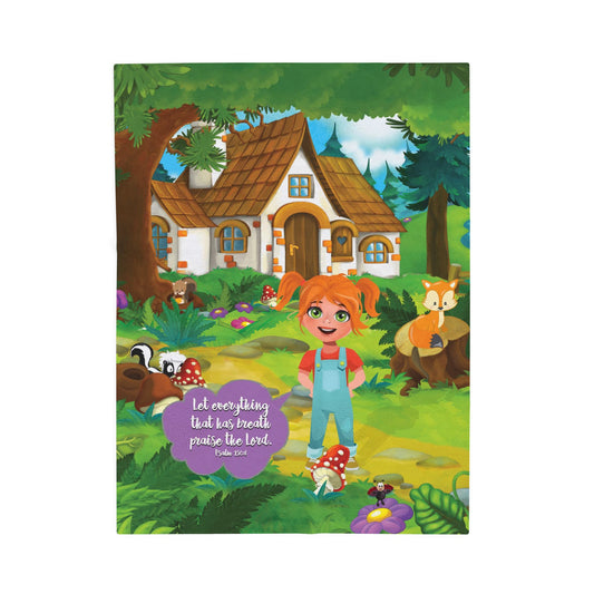 Plush Velveteen Blanket - Becky - Psalm 150