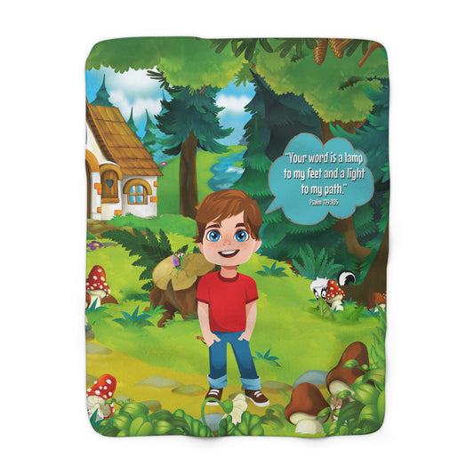 Sherpa Fleece Blanket - Benjamin Psalm 119