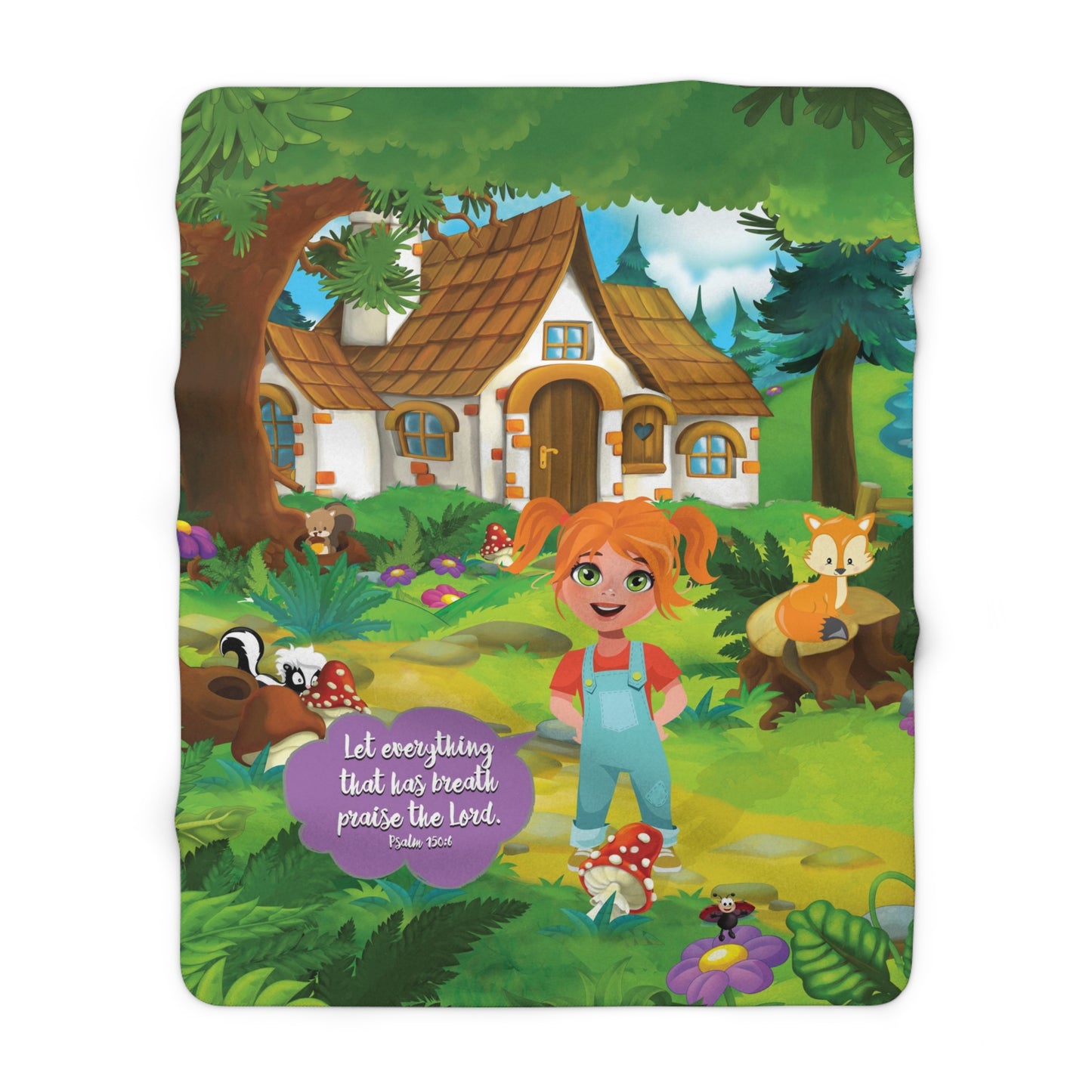 Sherpa Fleece Blanket - Becky Psalm 150