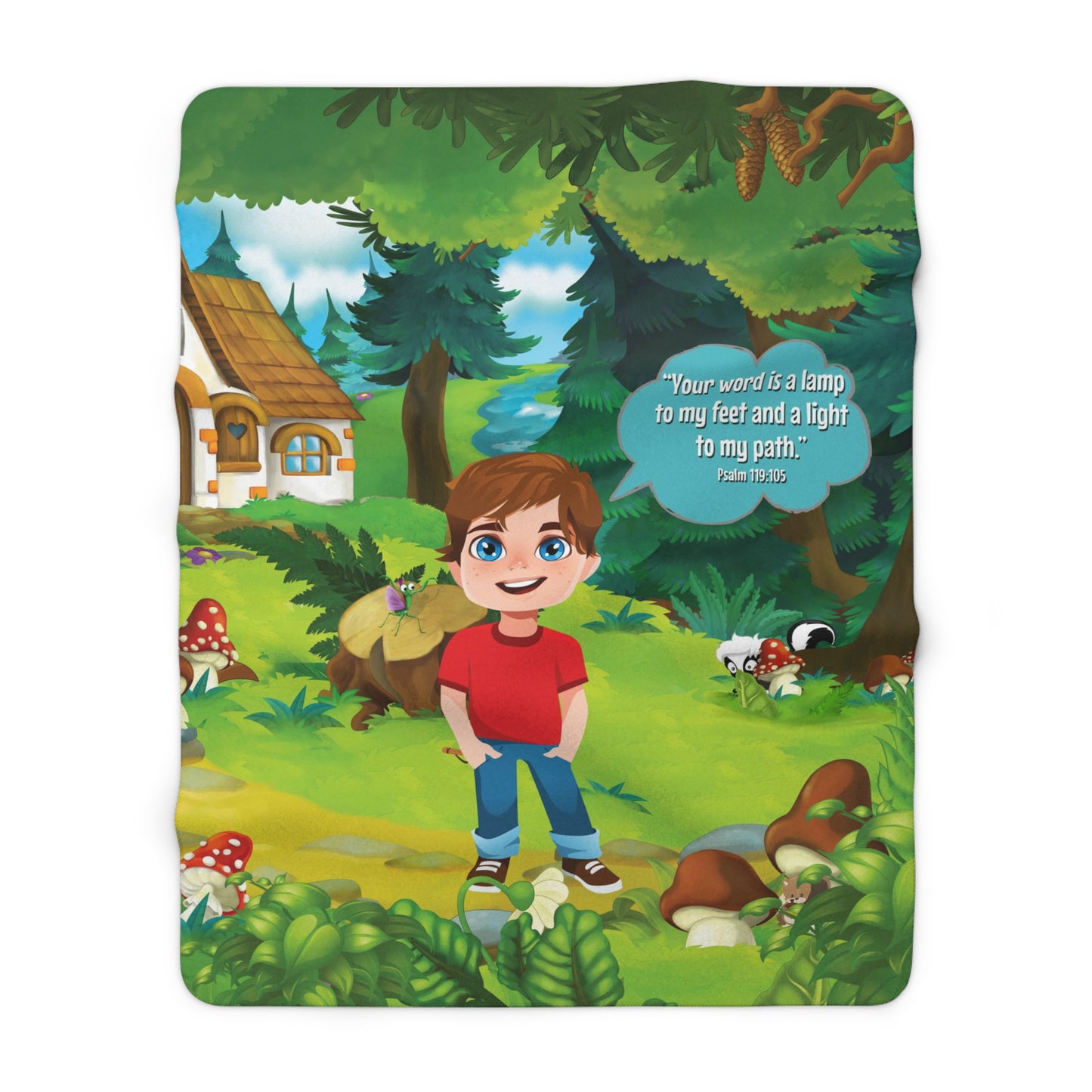 Sherpa Fleece Blanket - Benjamin Psalm 119