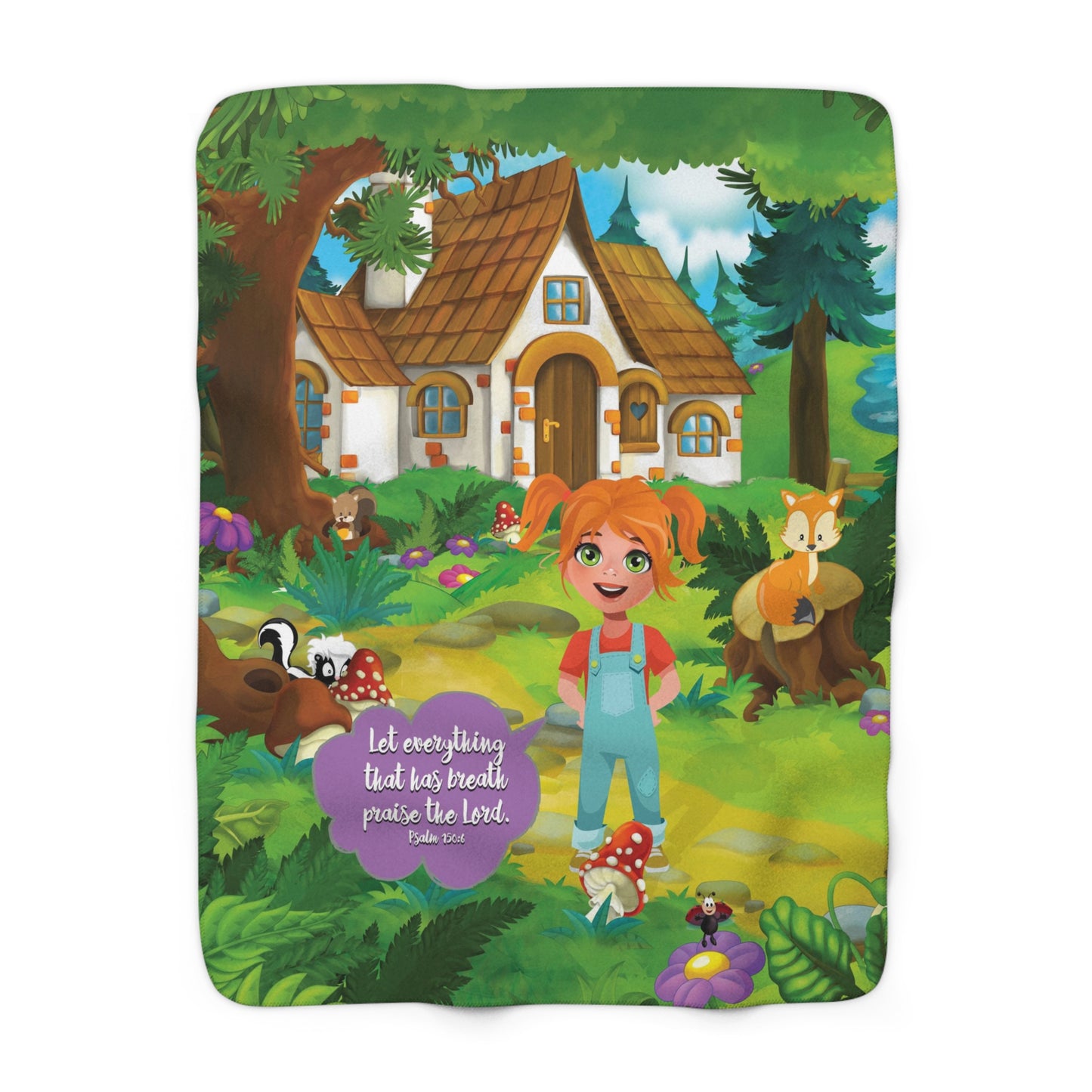 Sherpa Fleece Blanket - Becky Psalm 150