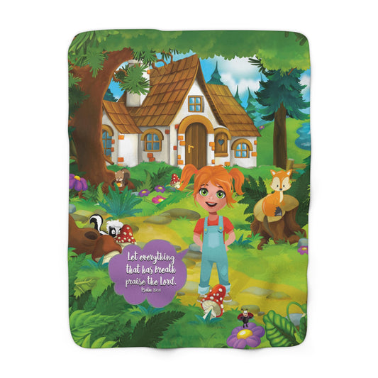 Sherpa Fleece Blanket - Becky Psalm 150